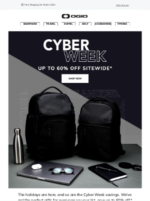 Ogio - Shop Up To 60% Off Sitewide | Cyber Week Savings