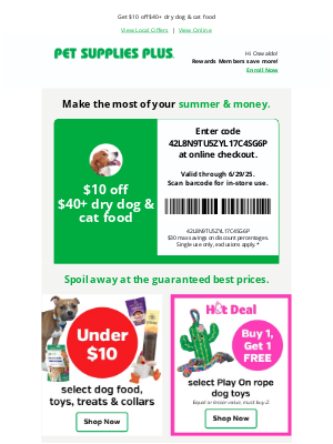 Pet Supplies Plus - Unleash savings this weekend! Exclusive coupons & offers await 🐾