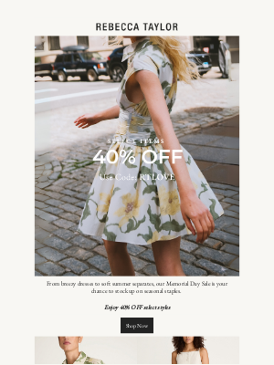 Rebecca Taylor - 40% Off: Memorial Day Sale