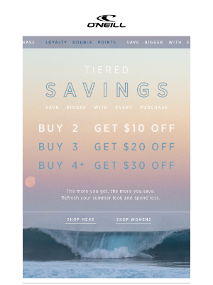 O'Neill - Don't Miss Out - Up To $30 Off Summer Must-Haves!