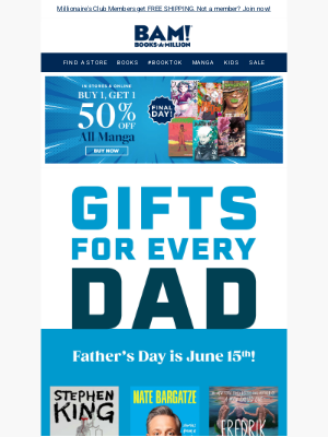 Books-A-Million - Psst… We peeked at Dad’s wishlist 👀