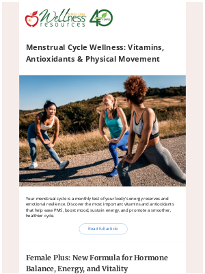 Wellness Resources - Menstrual Cycle Nutrition: Boost Mood & Energy