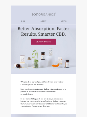 Joy Organics - The Secret Behind Our Most Advanced CBD Formula