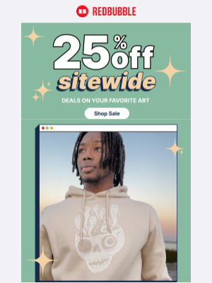 Redbubble - Sitewide Sale: 25% Off All Art