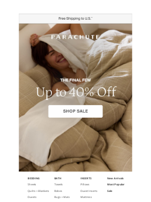 Parachute Home - Sale On Sale
