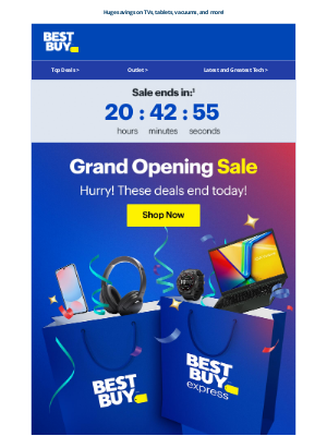 Best Buy Canada - 🚀 Final day: grab your Grand Opening Sale deals now.