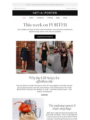 NET-A-PORTER - Why the LBD is key for effortless chic