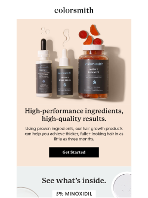 Colorsmith - Proven ingredients for real growth. 🧪
