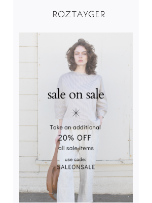 Roztayger - Extra 20% Off Sale Styles 🌟