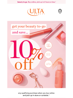 ULTA Beauty - Snag 10% off prestige brands 💄