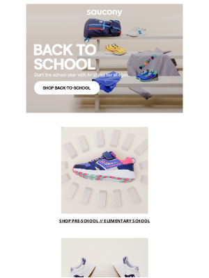 Saucony - Back-to-school essentials