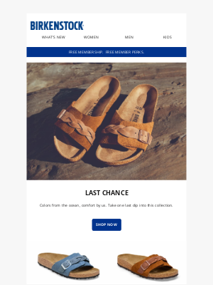 Birkenstock - Last Chance: Ocean blues & sandy shades