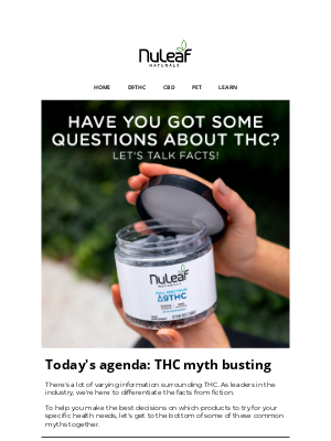 NuLeaf Naturals - Today's agenda: THC myth busting 📝