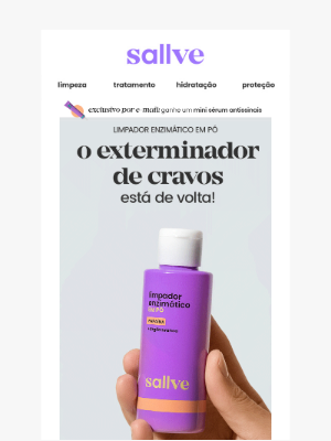 Sallve (Brazil) - Limpador Enzimático em Pó DE VOLTA! ✨