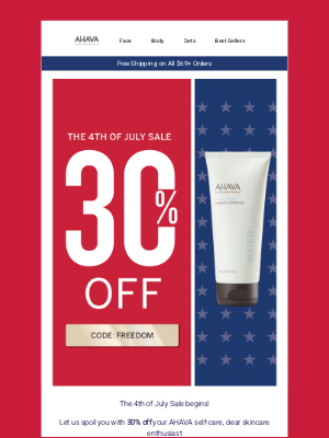 AHAVA - The 4th of July Sale Has Begun!