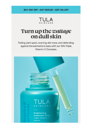 TULA - Q: The key to a brighter, glowier, complexion?