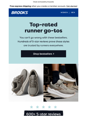 Brooks Running - Most wanted styles.