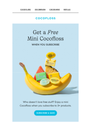 Cocofloss - Free mini for new subscribers