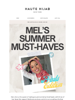 Haute Hijab - She's back! Melanie in the prints you want to see!