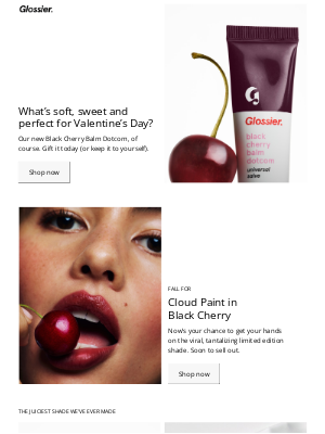 Glossier - Strawberries for V-Day? Tired