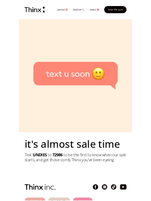 THINX - Sale incoming 👀