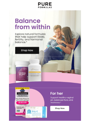 PureFormulas - Your guide to natural support for intimacy and hormonal balance