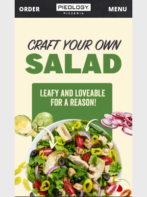 Pieology Pizzeria - Craft Your Own Salad Options