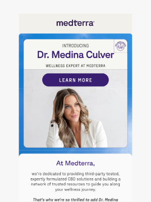 Meet Dr. Medina Culver 👋
