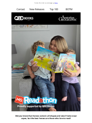 QBD The Bookshop (Australia) - QBD Books: Register now for the MS Readathon! 📚