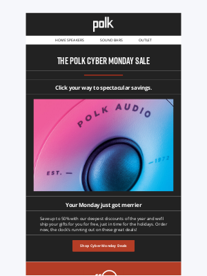 Polk Audio - 💰Cyber Monday Sale: Up to 50% Off 💰