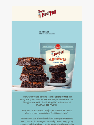 Bob’s Red Mill Natural Foods - 🍫 🏆 Award-Winning Brownies? Yes, Please!