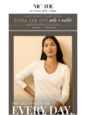 NIC+ZOE - New markdowns are here + 25% more off sale