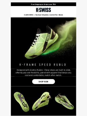 K-Swiss - Introducing the All New K-Frame Speed Rublo