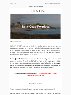 Look & Fin (France) - Nouveau dossier A : Saint-Quay-Portrieux