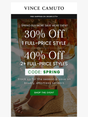 Vince Camuto - SAVE ON BEST SELLERS