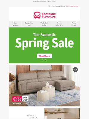 Fantastic Furniture (Australia) - Time for a Spring reset