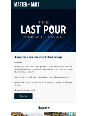 Master of Malt - New Year, same great deals – The Last Pour is here!