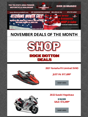 Ski-Doo - November's Rock Bottom Deals at Motorcycle Mall