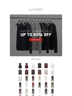 ASRV - End of Season Sale // Now Live