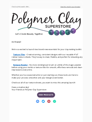 Polymer Clay Superstore - Don't miss out!
