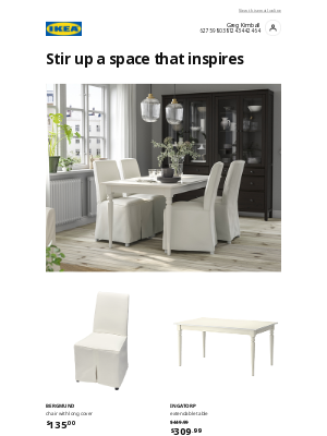 IKEA - Greg, whip up a beautiful dining space