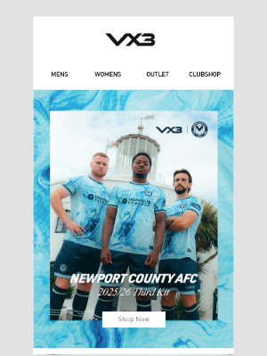 Sweatshop (United Kingdom) - KIT LAUNCH - Newport County AFC 2025/26 Third Collection at VX3