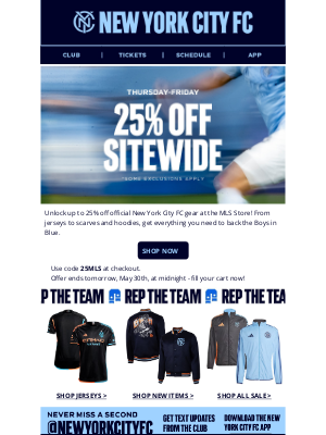 Manchester City - 25% OFF 🔥 Shop the Sale!