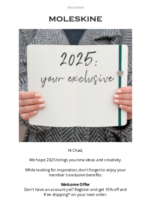 Moleskine - Your New Year's benefits