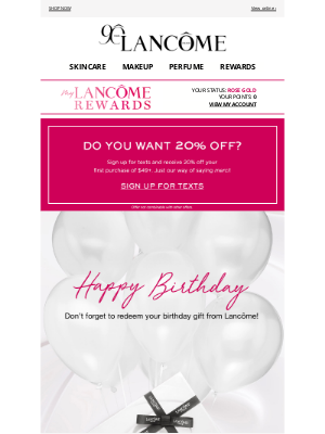 Lancome - Happy Birthday, Evelyn! Unwrap Your Gift 🎁