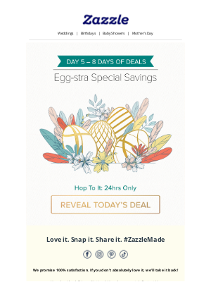 Zazzle - Crack Open a New Daily Deal 🙌