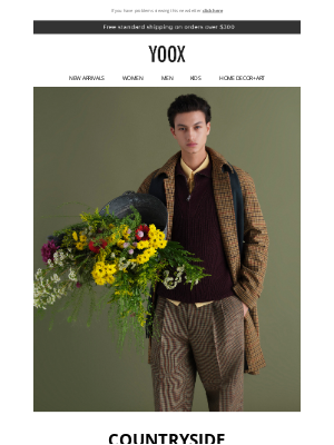 YOOX - 🌾 Classic clothing inspired by the great outdoors > Discover the trend