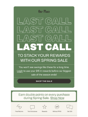 Our Place - Don't miss this chance to stack your savings
