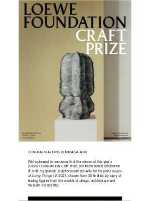 Loewe - Announcement | 2025 Craft Prize winner