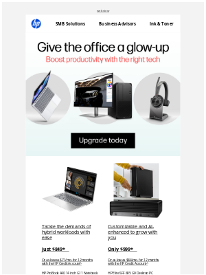 HP - AI-enhanced. Sleek. Ready to grow with you.
